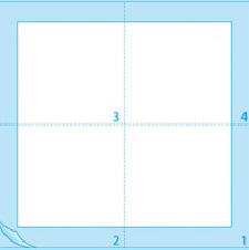 2-ply 33x33cm 1/4 fold