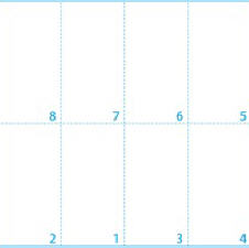 1-ply 33x33cm 1/8 bookfold