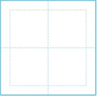 2-ply 24x24cm 1/4 fold
