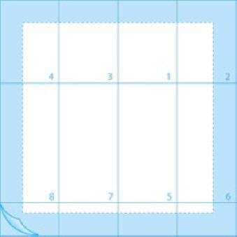 2-ply 40x40cm cuterly folding