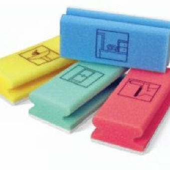 Non-scratching color coded printed